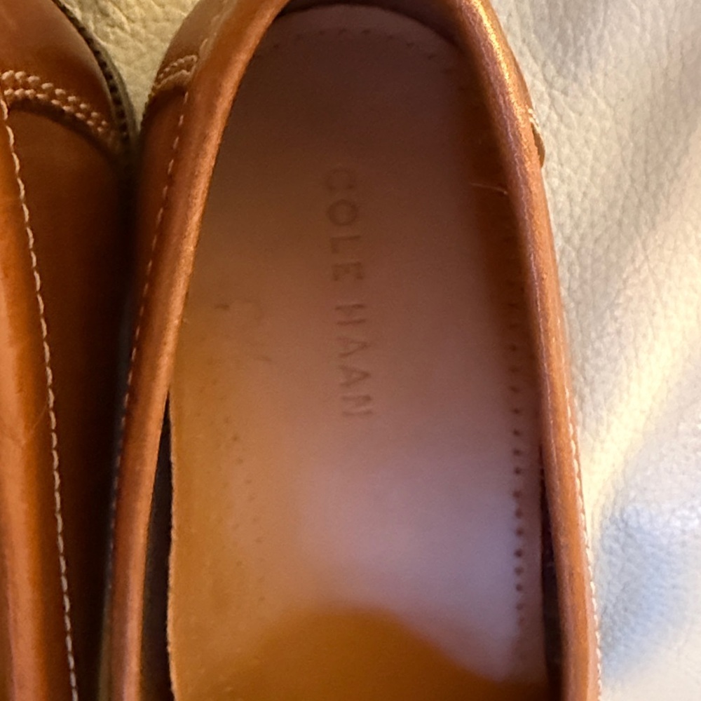 Cole Haan Brown Leather Loafers - Picture 2 of 6